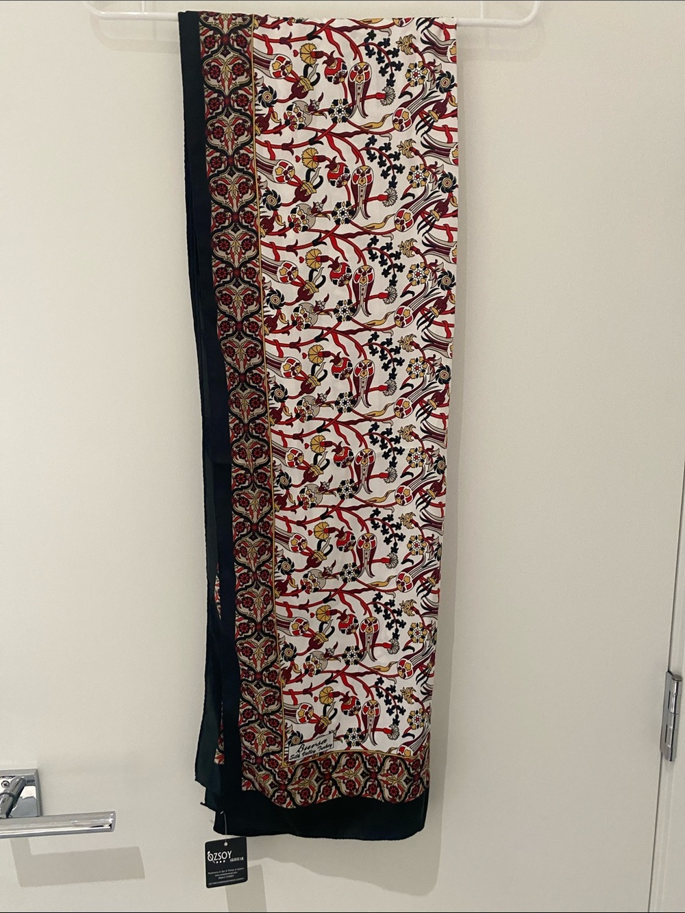 NWT Ozsoy Scarf Red/Black/White/Yellow
65” Long Lengh